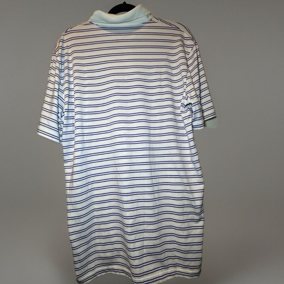 Polo Golf Ralph Lauren White Blue Purple Size Large - Picture 2 of 5